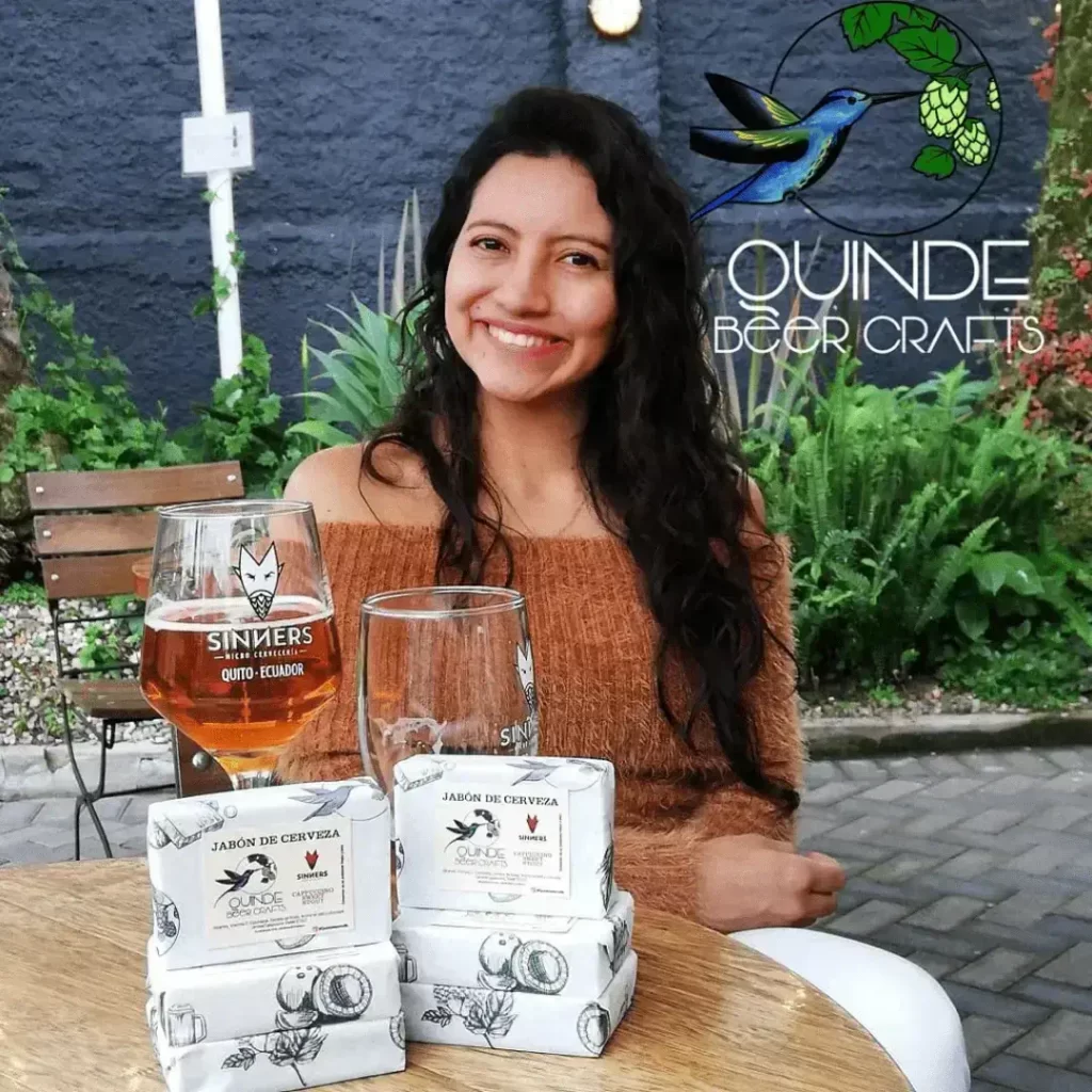 Saby Gonzalez, la creadora de Quinde Beer Crafts